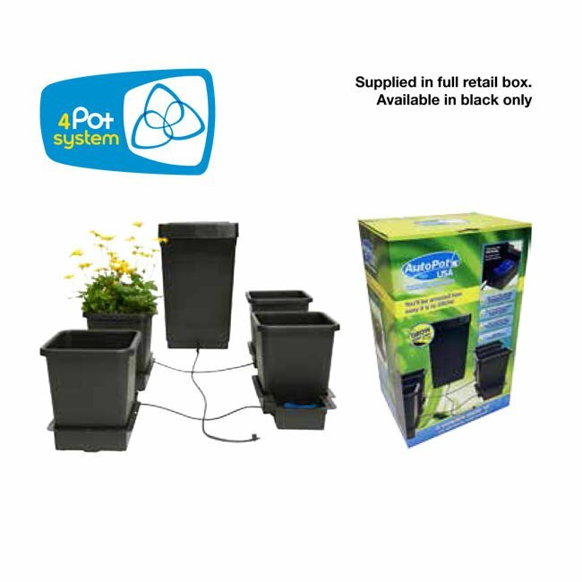 AutoPot 4 Pot System w/ 12.4 gal tank (3.9 gal pots) - AutoPot Watering Systems