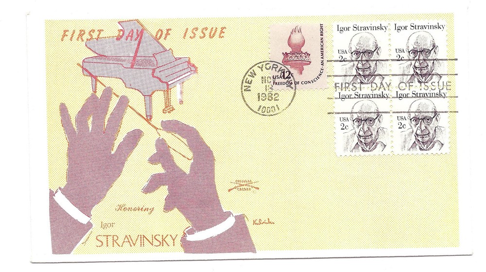 1845 2c Igor Stravinsky  Colonial FDC