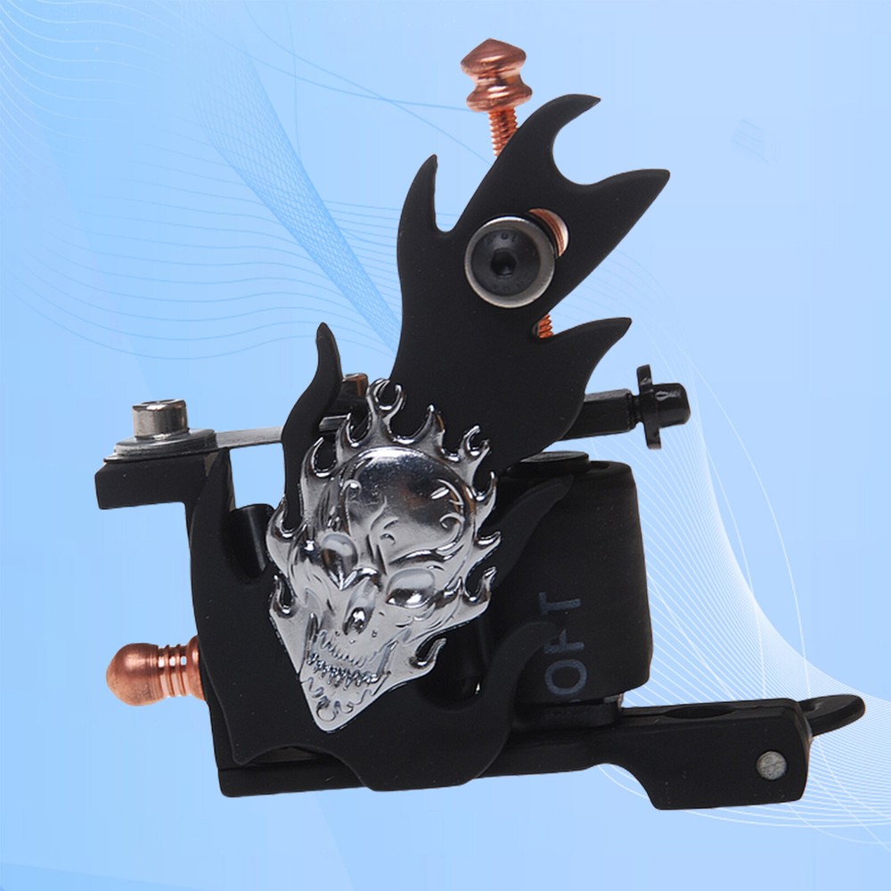 Coil Tattoo Machine Cast Iron Frame for Beginner 10 Wrap Liner 402-G