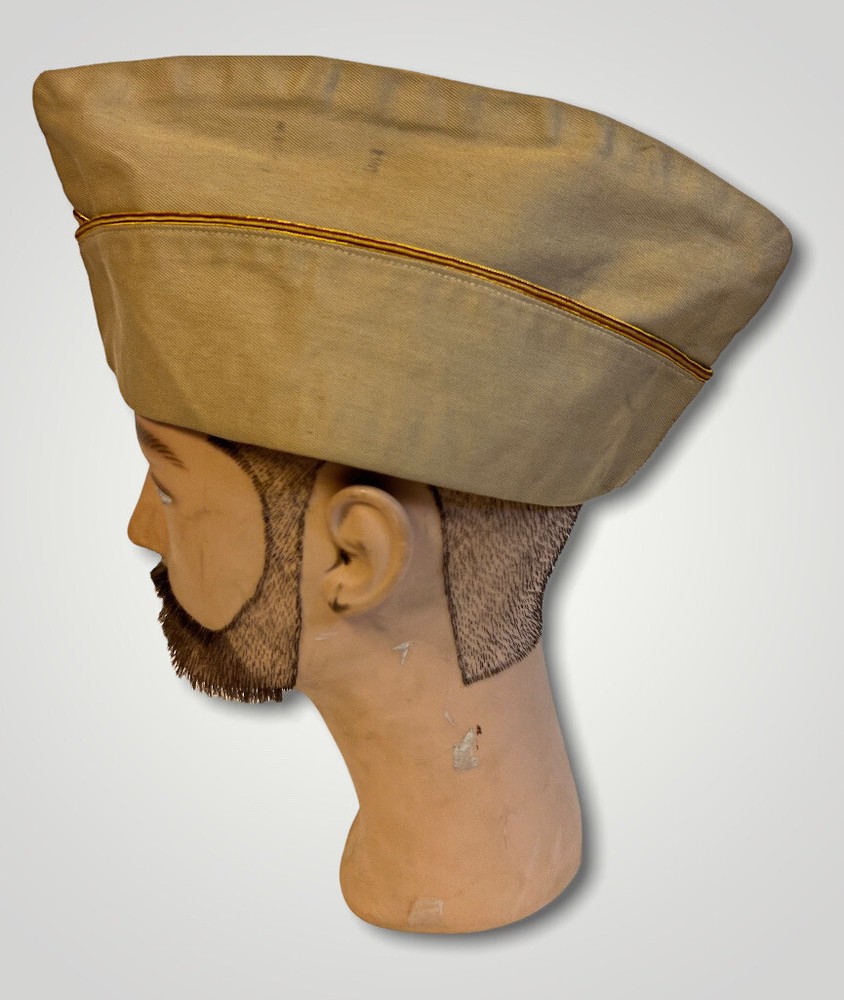 WW2 US Military Garrison Cap Hat Khaki h