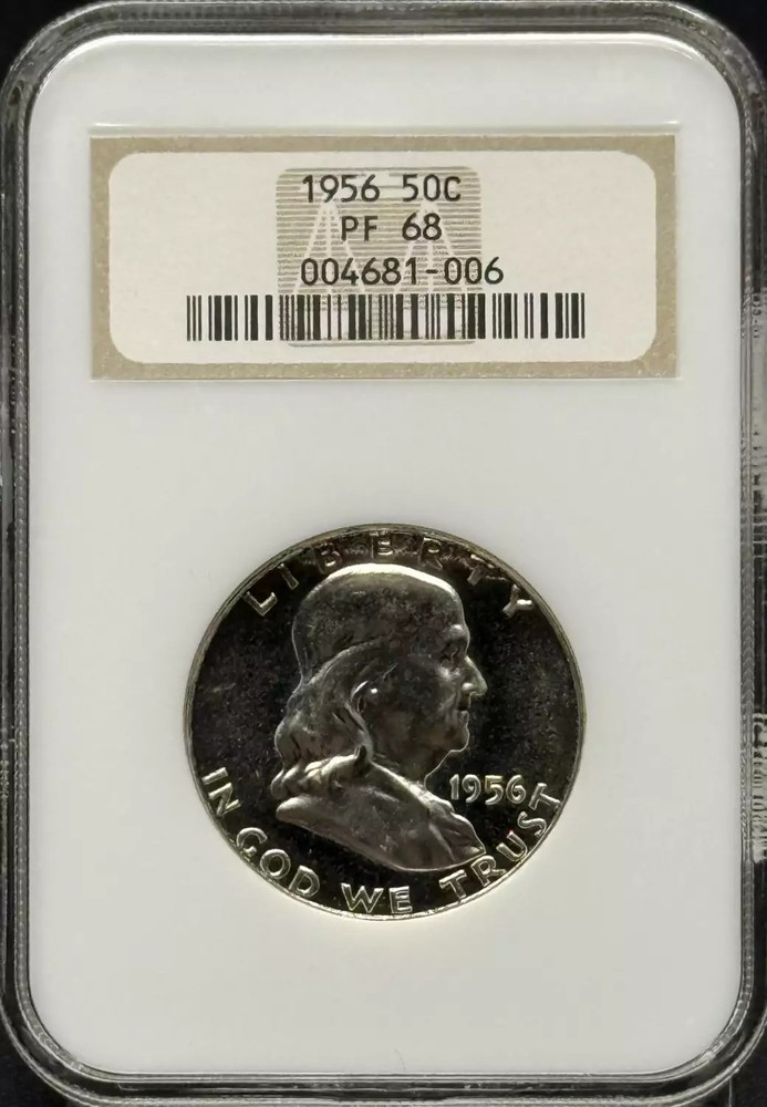 1956 Franklin Half NGC PF-68 Type 2
