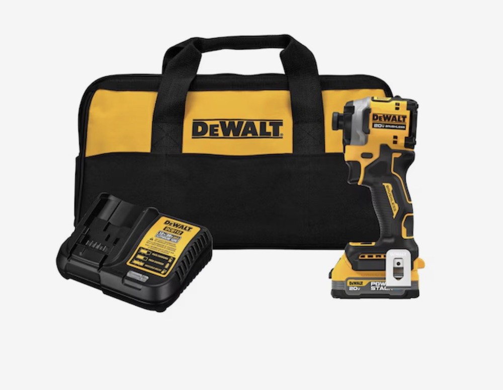 DeWalt Atomic Series DCF850E1 20V MAX 1/4" Impact Driver Kit Powerstack battery