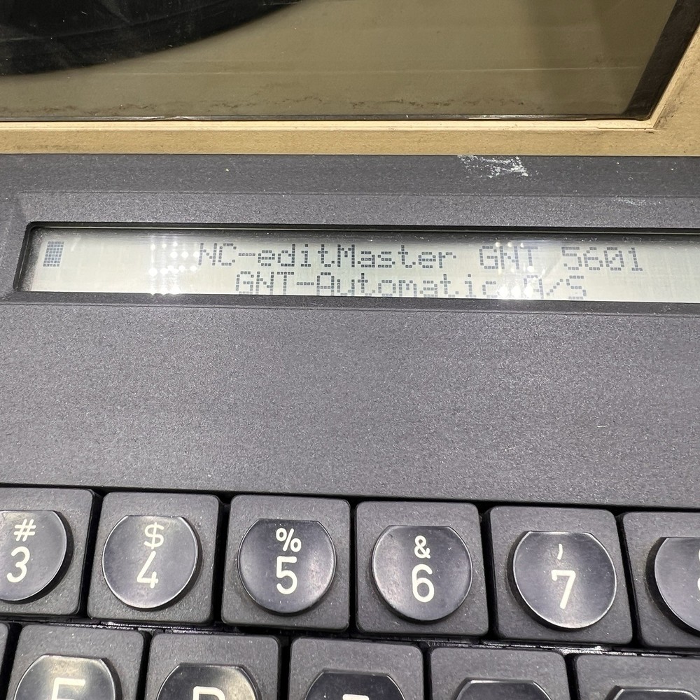 Vtg NC-Editmaster GNT 5601 Video Editing Controller Broadcast Tape Editor Unit