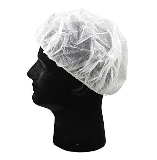 Pack of 100 Disposable Bouffant Caps Hair Nets, Salon Spa Food Service 21"