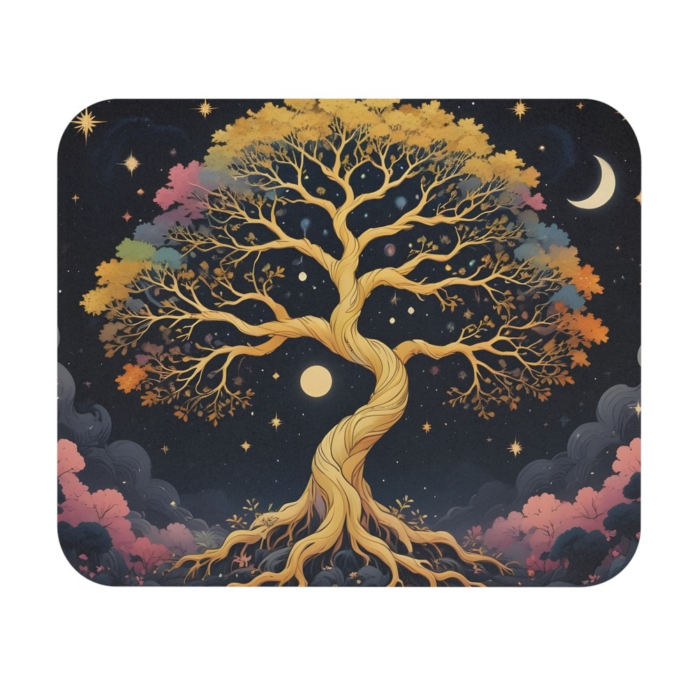 Rainbow Tree Of Life Mouse Pad Office Small Rectangle Desk Computer Accessory