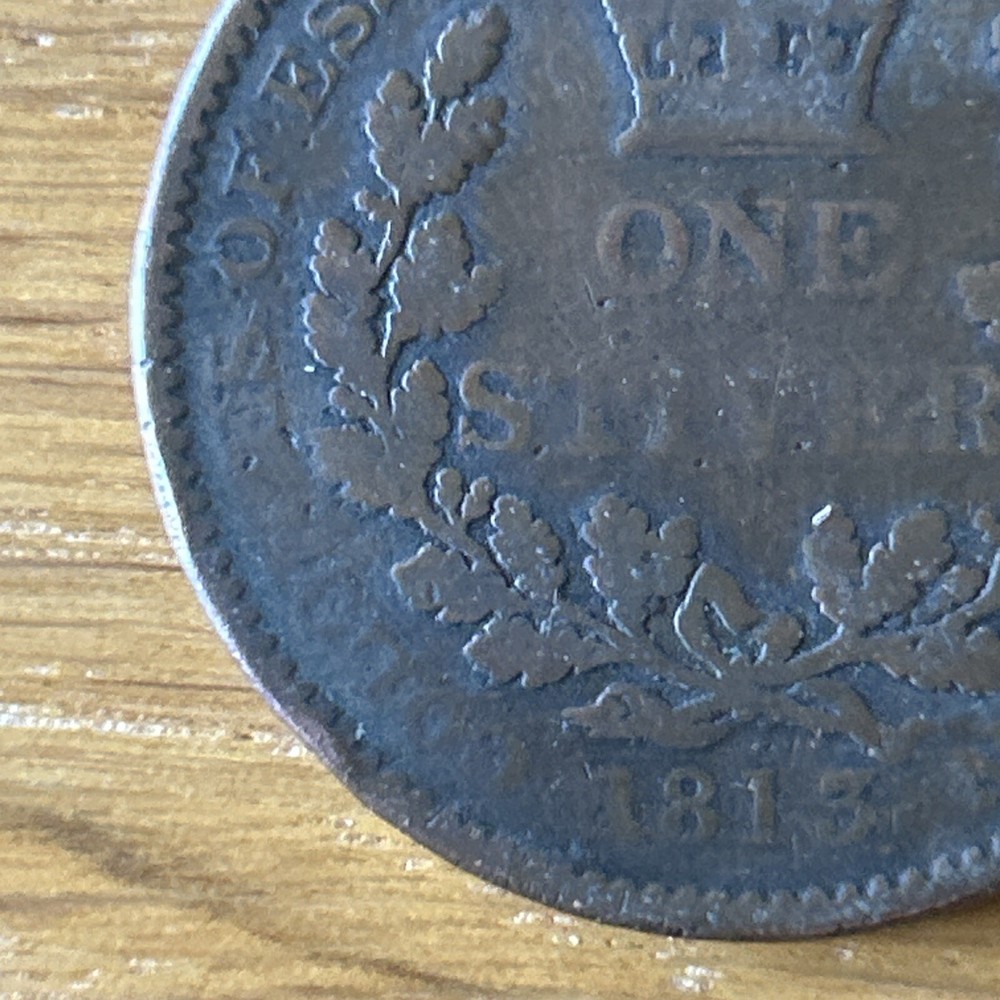 1813 Essequebo & Demarary One Stiver coin