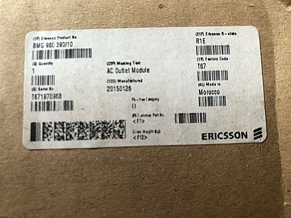 Eaton Ericcson Network Power AC Module BMG 980 390/10 NEW