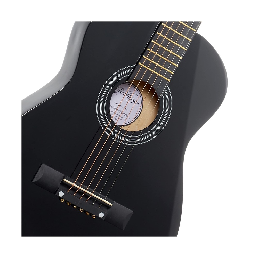 Ashthorpe 30-inch Beginner Acoustic Guitar Package (Black), Basic Starter Kit...