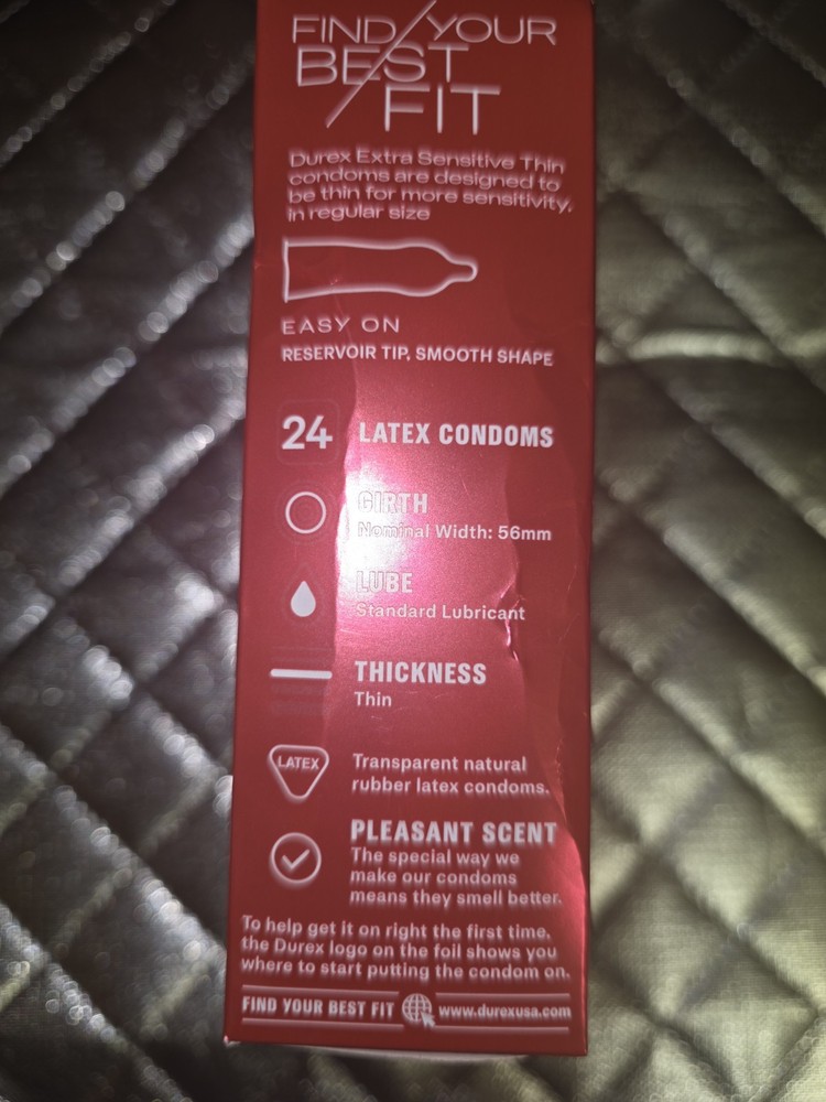 Durex Extra Sensitive Thin Condoms 24 Ct