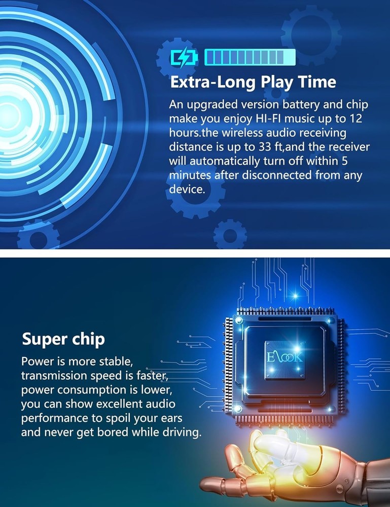 Elegant White Bluetooth Cassette Receiver - Transform Your Car Music Experience