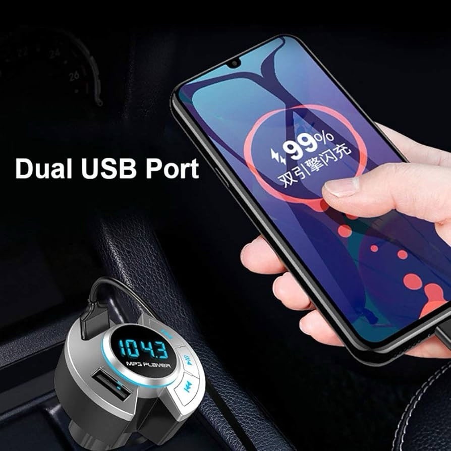 BT17 Bluetooth FM Transmitter for Car, Bluetooth 5.0 Wireless Radio Adaptor Car