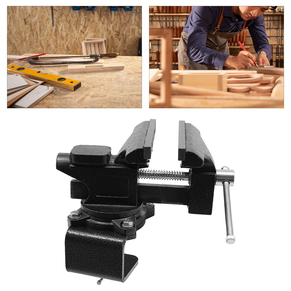 Heavy Duty Bench Vise Workbench Multi-Purpose Rotation Table Vise Table Mount