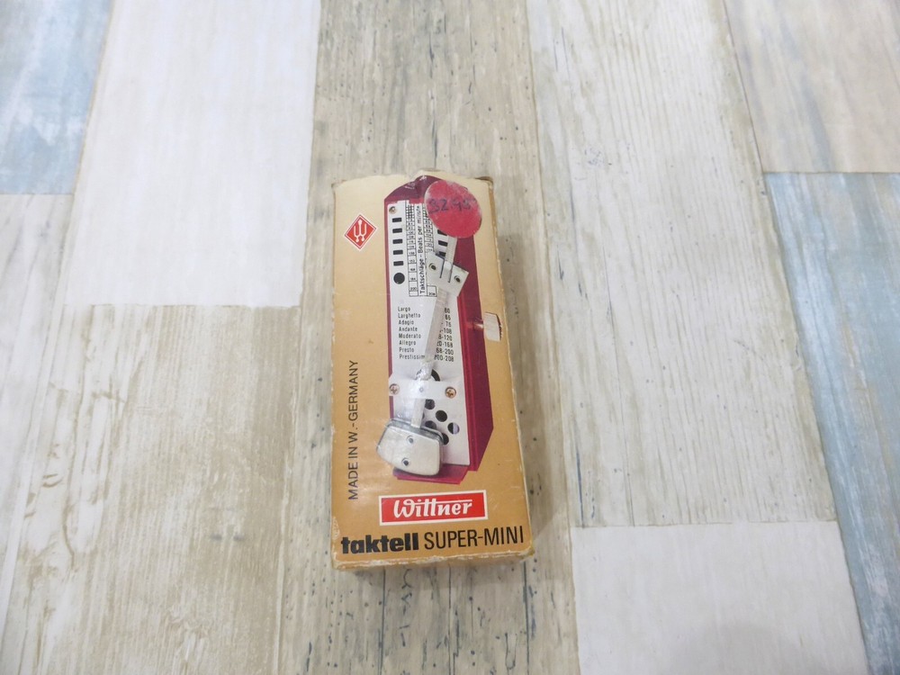 Vintage Wittner Taktell Super Mini Metronome Original Box