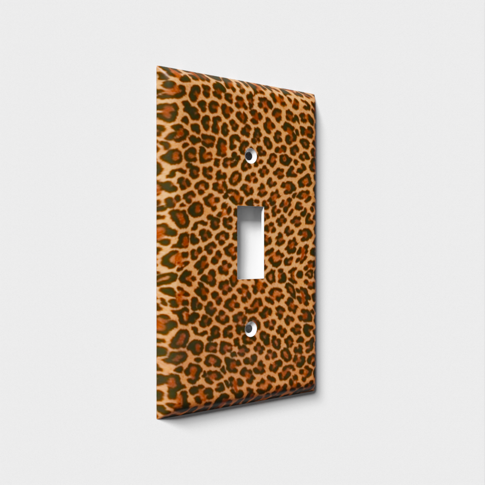 SnazzySwitch Leopard Print Decorative Light Switch Plate Cover