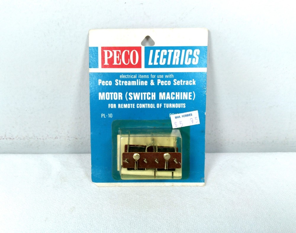 PECO Lectrics Motor (Switch Machine) for Remote Control of Turnouts