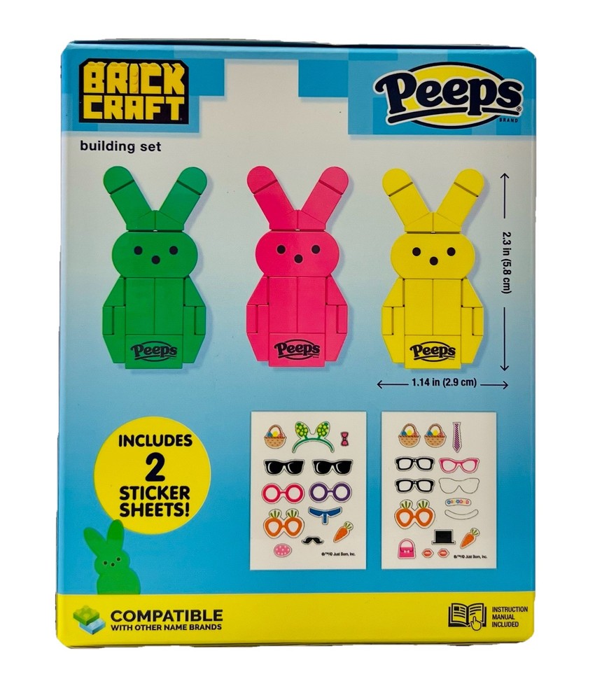 Brick Craft 3 Peeps 2 Sticker Sheets