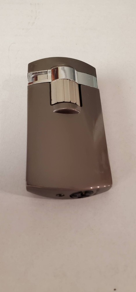 Gray Silver Flip Butane Cigarette Lighter - Sleek - Stylish - Working