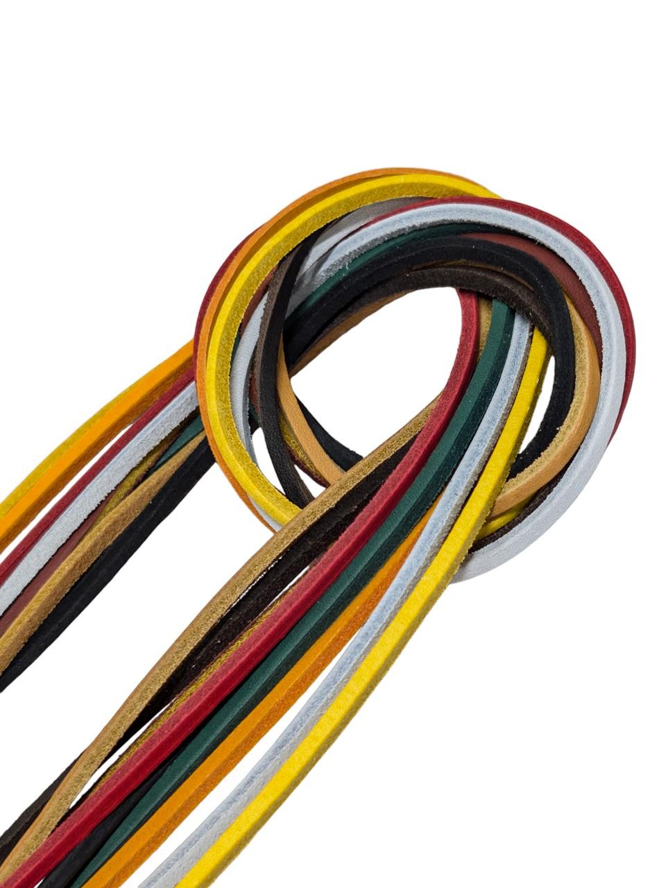 NEW 2024 COLORS! Rawhide Leather Shoe Laces 1/8" x 72" Singles, Pairs, Wholesale