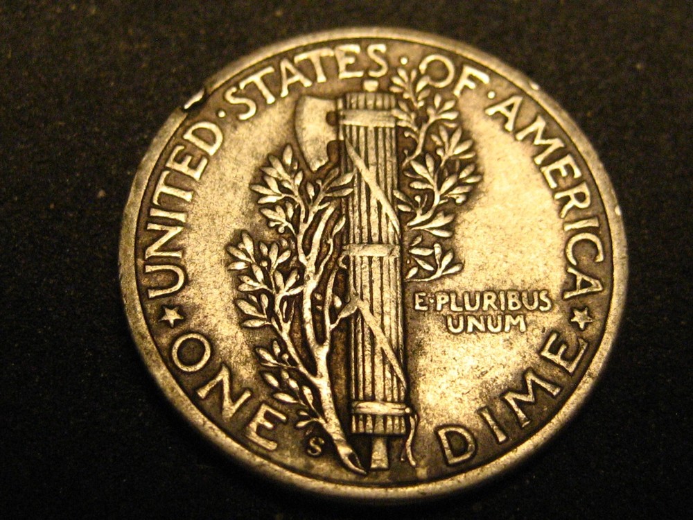 1945-S 90% Silver Mercury Head Dime