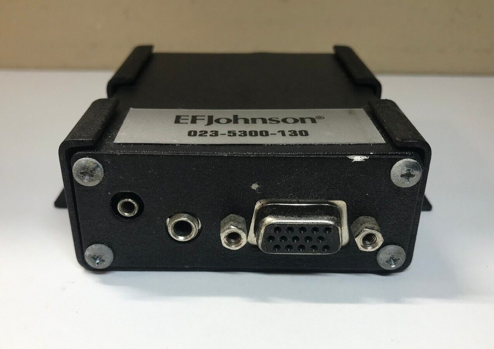 EF Johnson 023-5300-130 Interface Junction Box Microphone Adapter 5300 Series