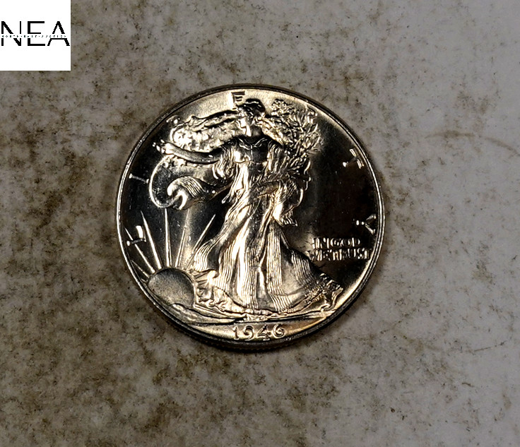 1946 Walking Liberty Half Dollar ~ Gem BU++ ~ 90% Silver ~ ZH613