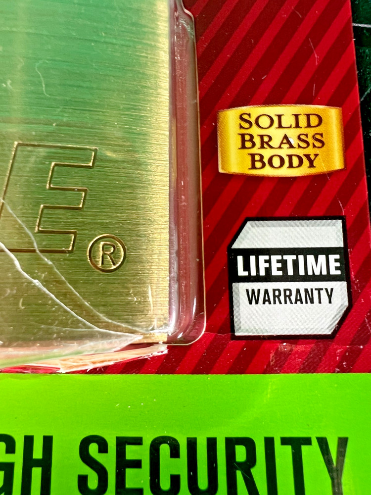 1-1/2” Solid Brass Padlock 2-Pack 38mm Keyed Alike High Security Same Key