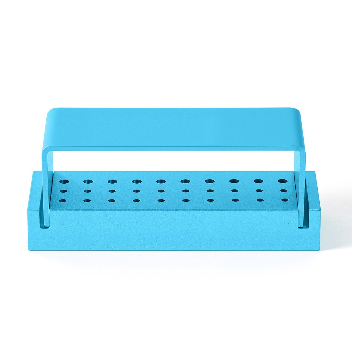 30 Holes Dental Bur Block Holder Disinfection Sterilization Box for RA FG Burs