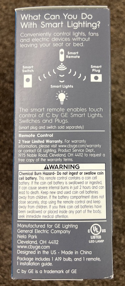 C by GE Wire-free Smart Remote Starter Kit