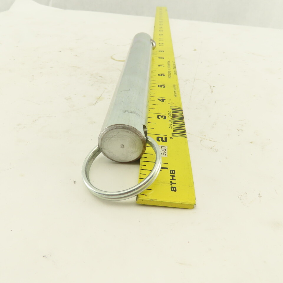 1" Ball Lock Hitch Pin Ring Grip No Shoulder 8"