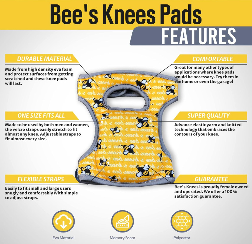 Bee's Knees Cleaning Knee Pads