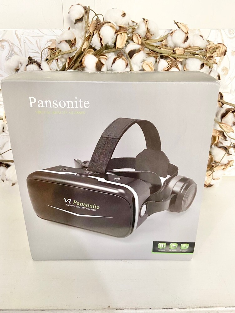 Pansonite VR Headset with Remote Control 3D Glasses Virtual Reality Headset w...