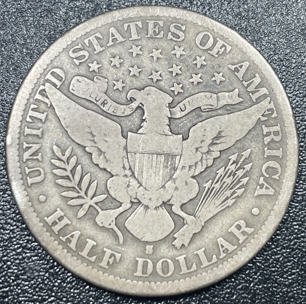 1897 S Barber Silver Half Dollar 50C Better Date