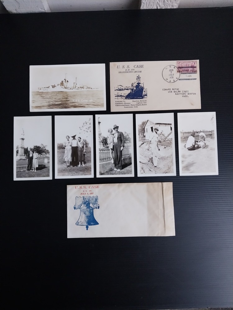 U.S.S. Case DD-370 Items c 1936-1937