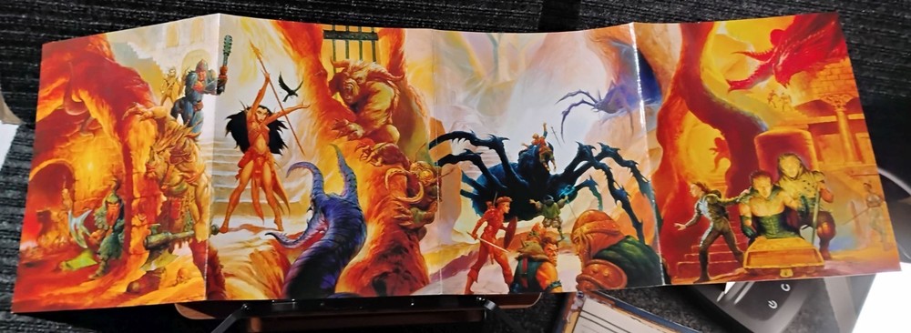 Dungeon Master’s Screen D&D 3rd Edition 2000 Complete w/ Inserts