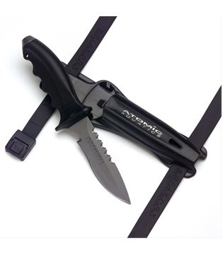 Atomic Ti6 Titanium Dive Knife, Pointed Tip