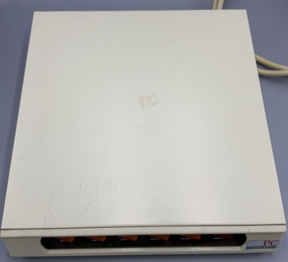 PC Concepts Model PC-006 Power Tap 8501 Surge Protector 5 Plug