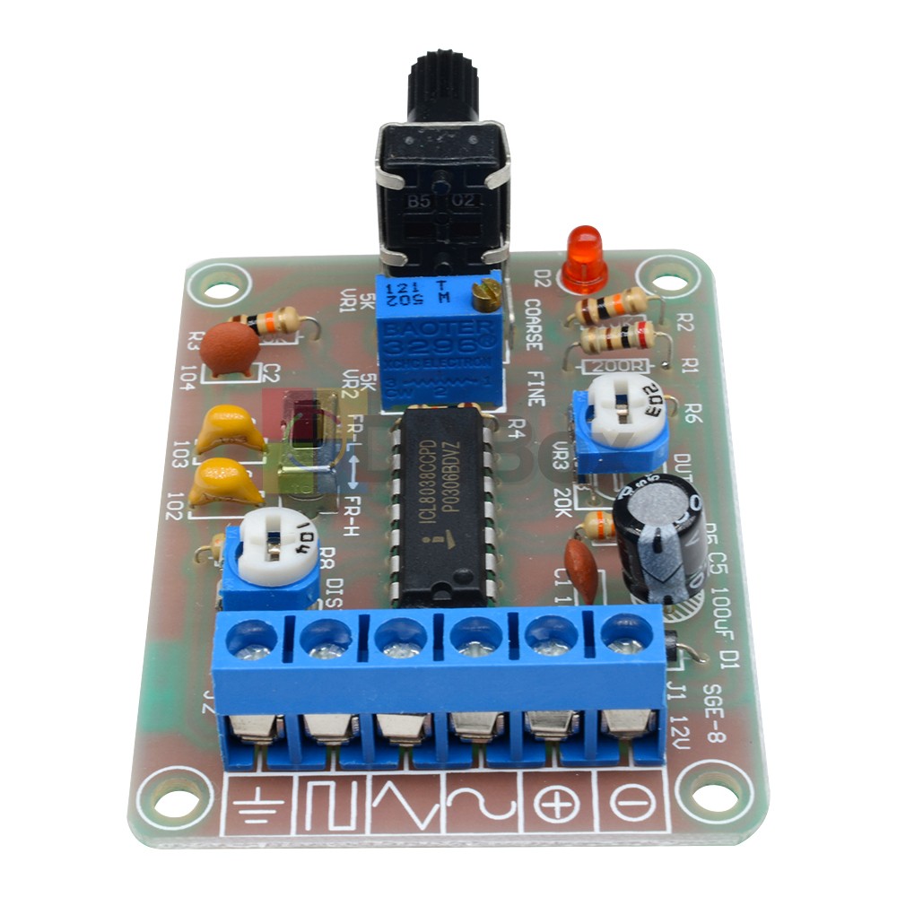 ICL8038 Monolithic Function Signal Generator Module Sine Square Triangle Welded