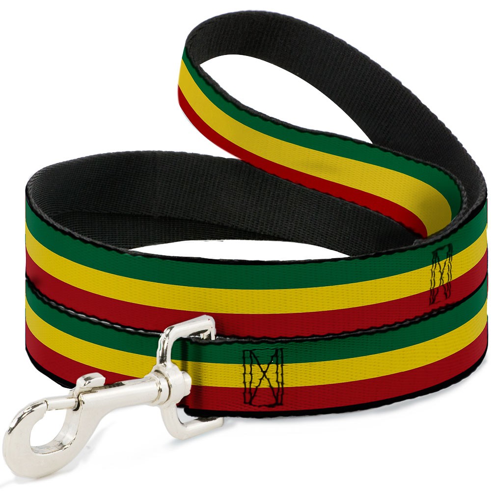Dog Leash Rasta NARROW 0.5"