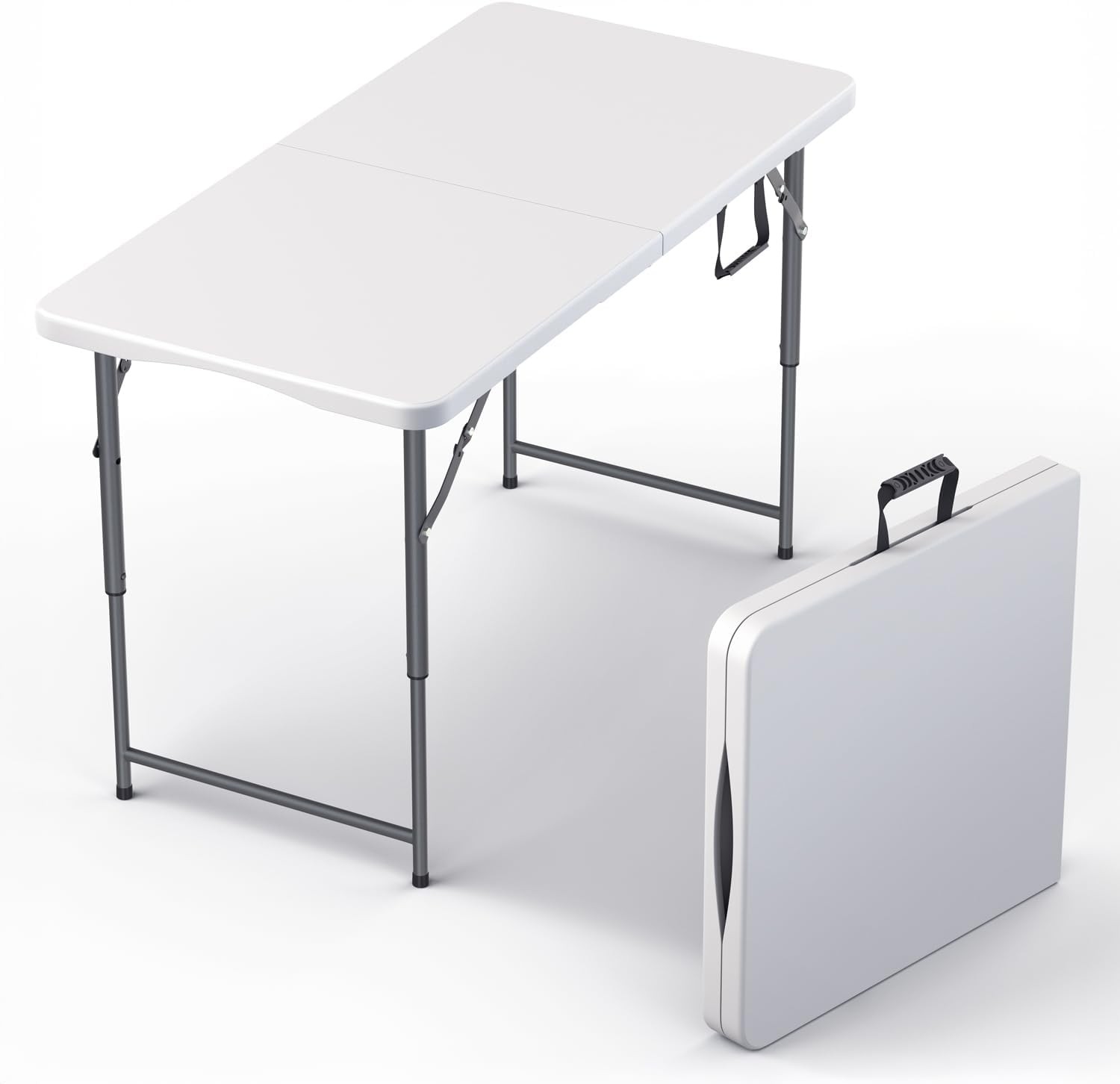 3/4/6 Ft Folding Plastic Table Indoor Outdoor Dining Party Picnic Banquet Heavy