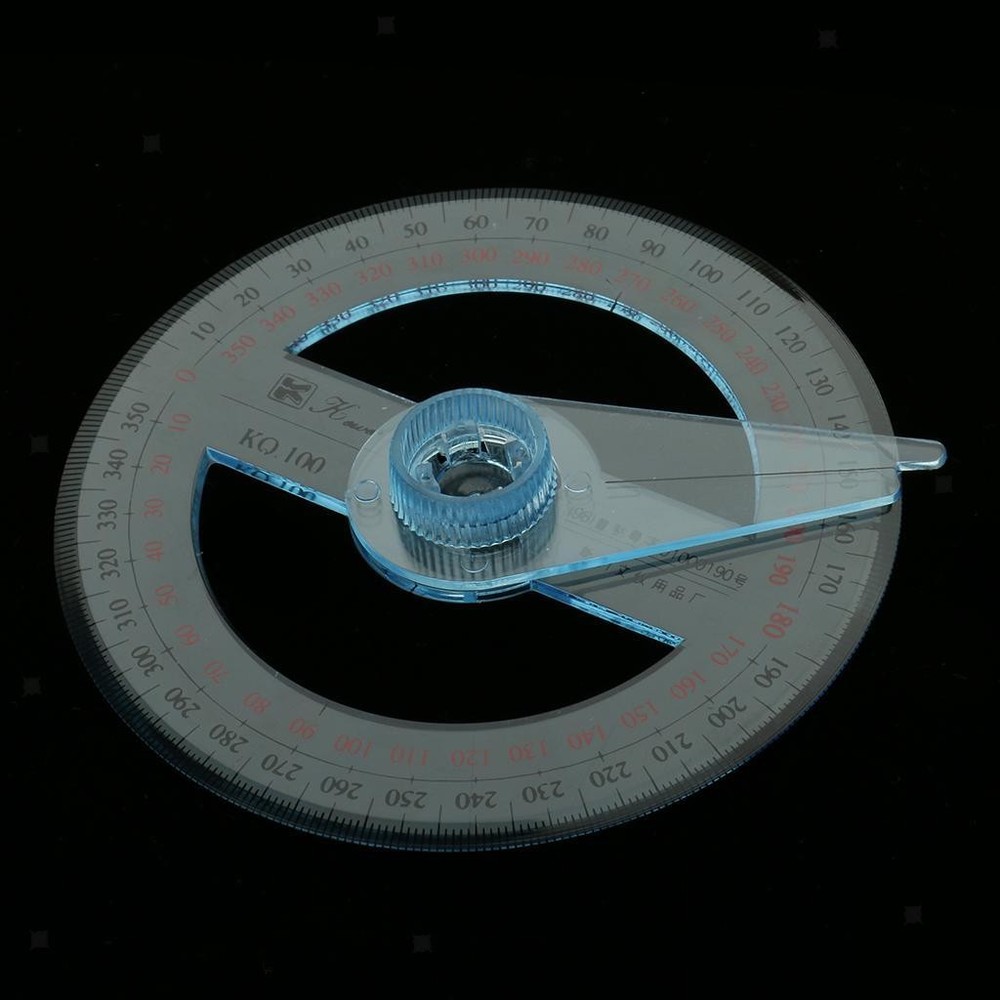 360 Degree Angle Measure 10cm Diameter Protractor