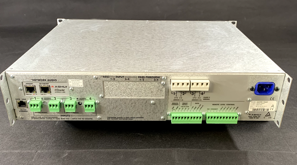 Ashly ne4250 4-Channel Network Amplifier