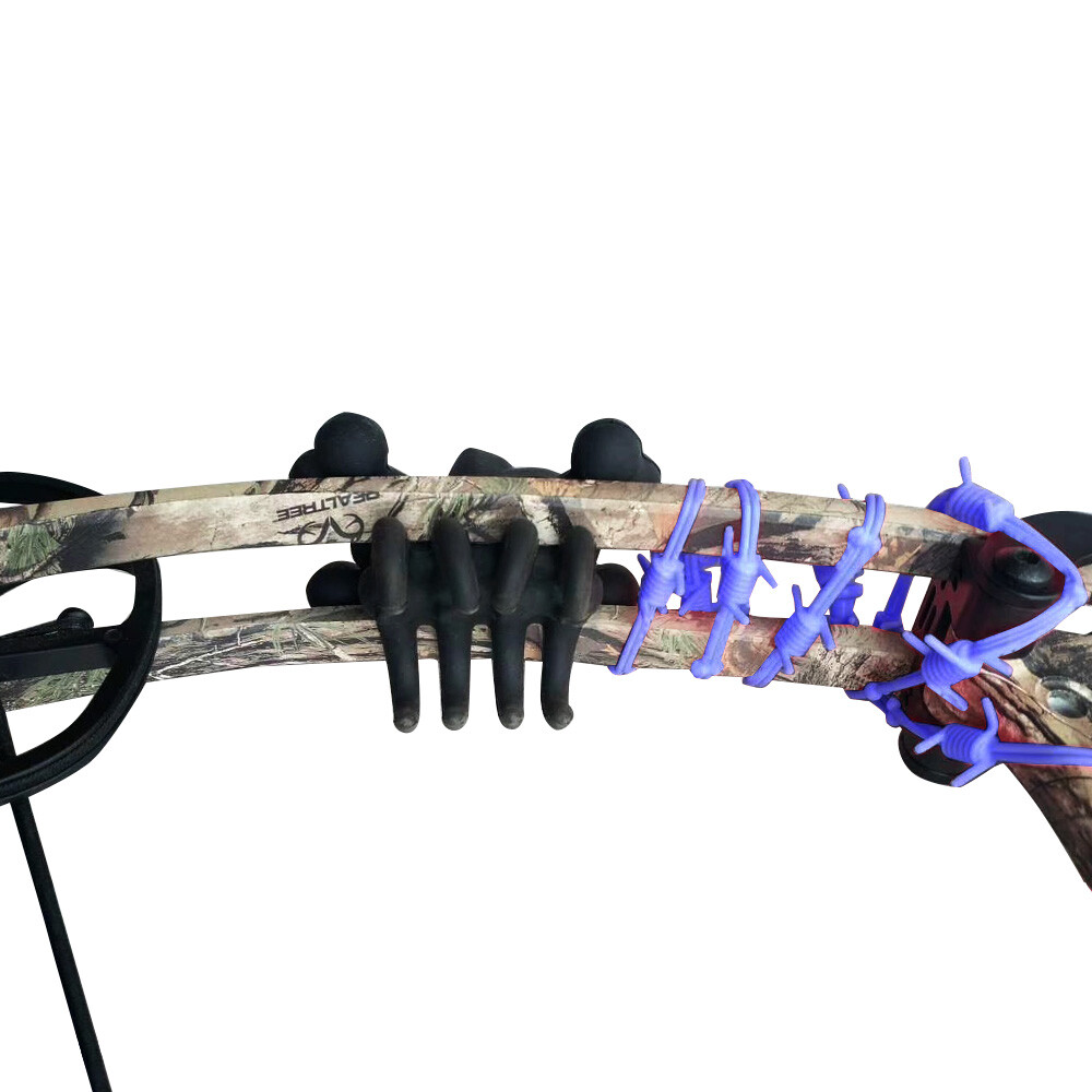 6pcs Compound Bow Stabilizer Limb Riser Damper Silencer Shock Absorber Archery