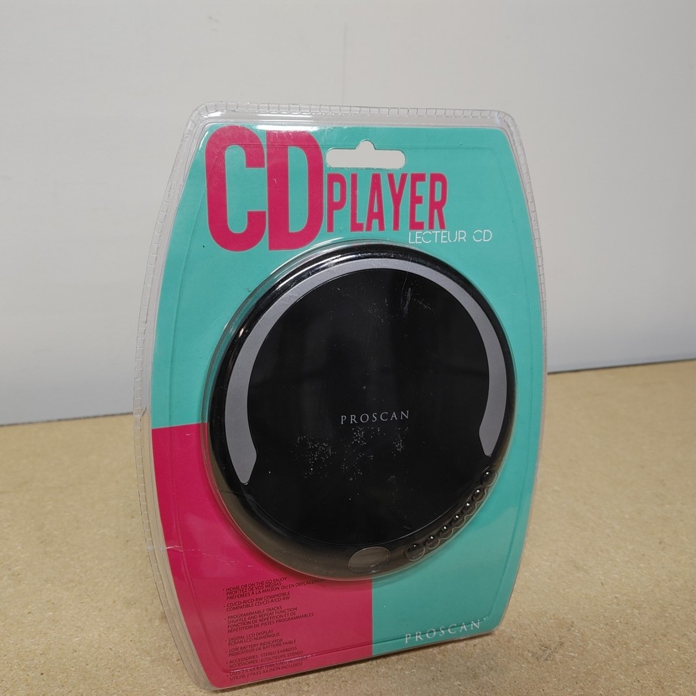 Proscan Personal Compact CD Player PCD300-BLACK NEW..