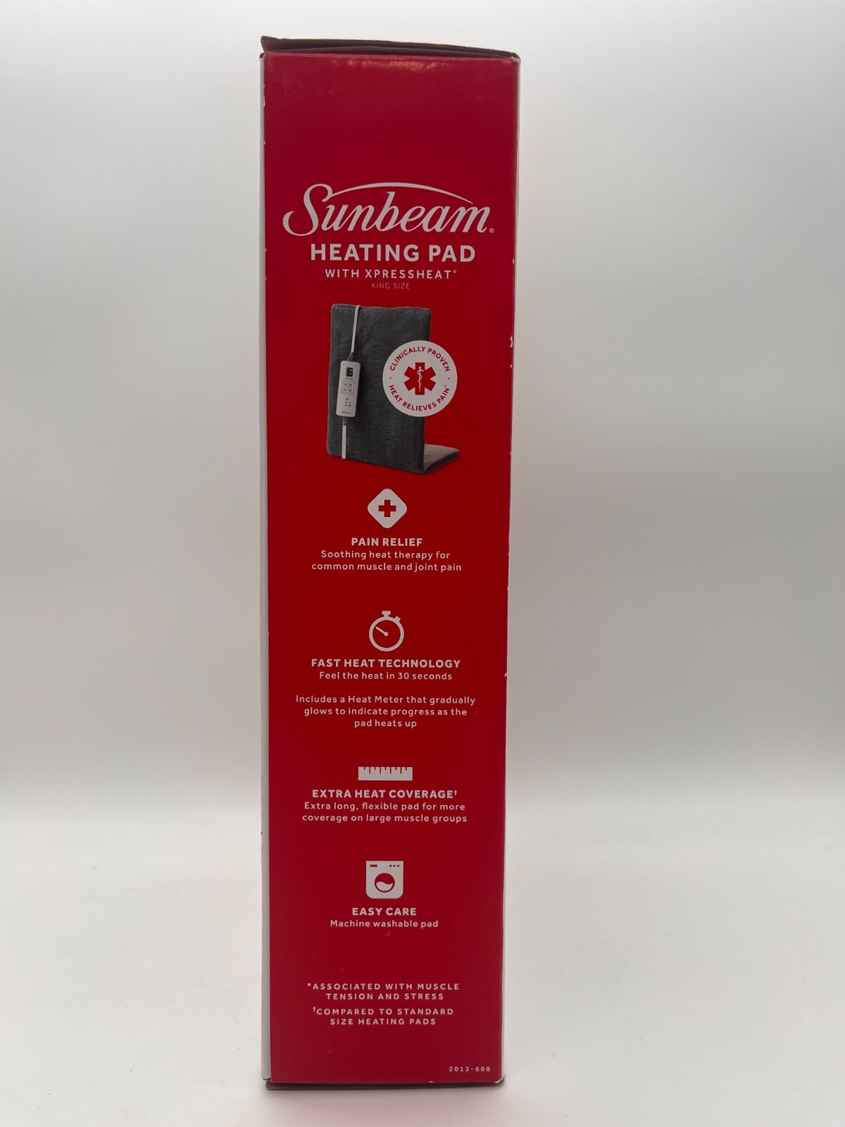 SUNBEAM HEATING PAD WITH XPRESS HEAT KING SIZE 12"x24" w/ 6 SETTINGS NEW MR 978