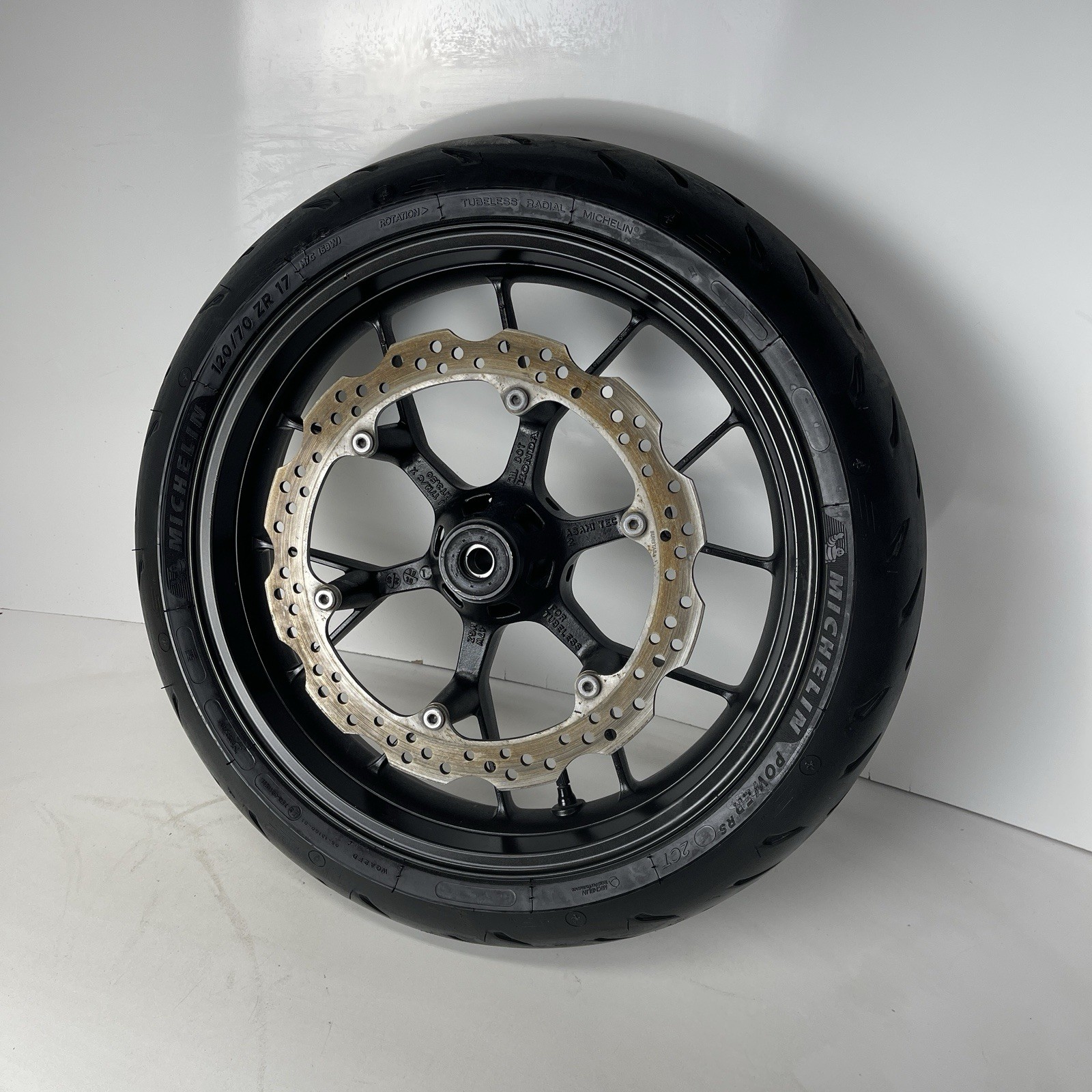 13 honda cb500x cb 500 front wheel rim 17 x 3.50 used straight oem