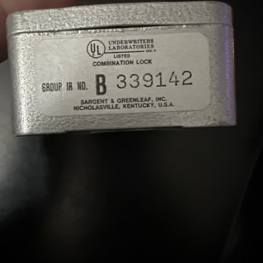 Sargent & Greenleaf 8500 Series Combination Lock