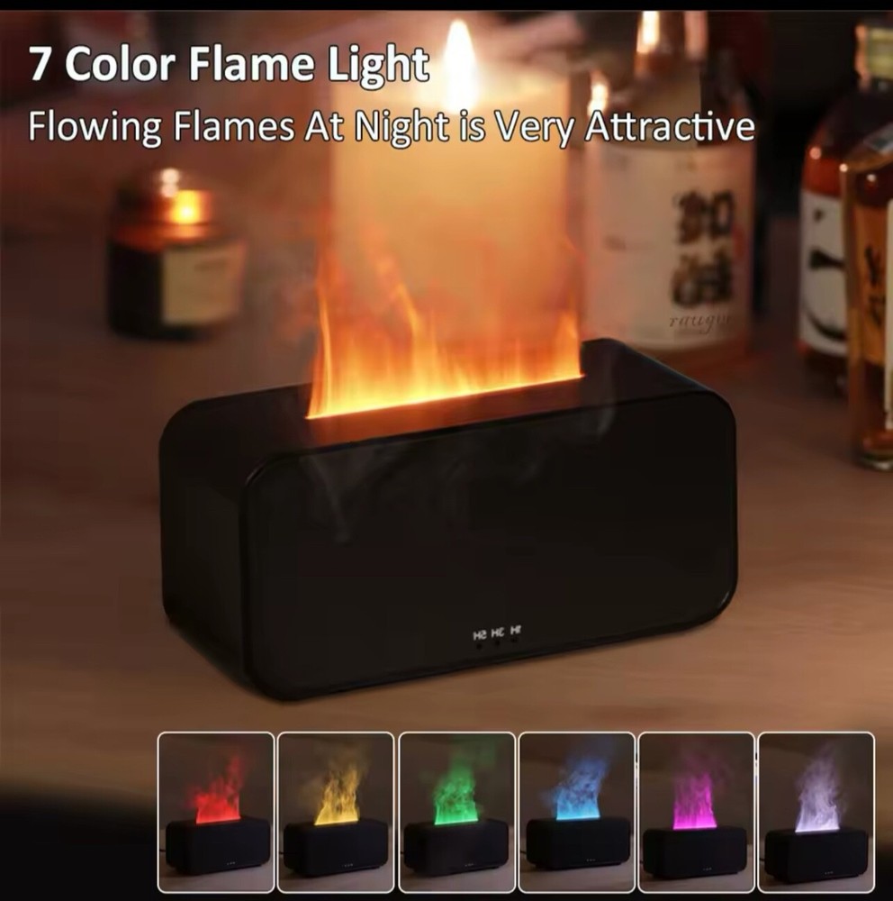 Air Aroma Humidifier Diffuser Essential Oils Humidifiers Mini Flame Automatic