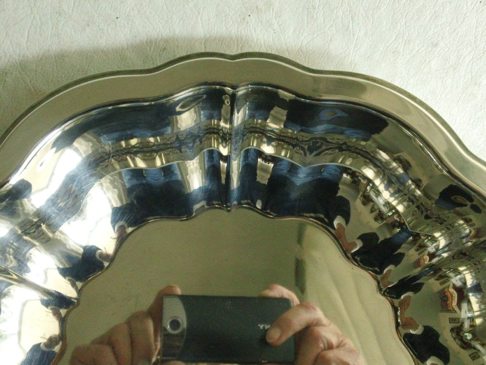 ONEIDA Silverplate 9.5 Inch Fruit or Serving Dish Bowl, Pattern Unknown