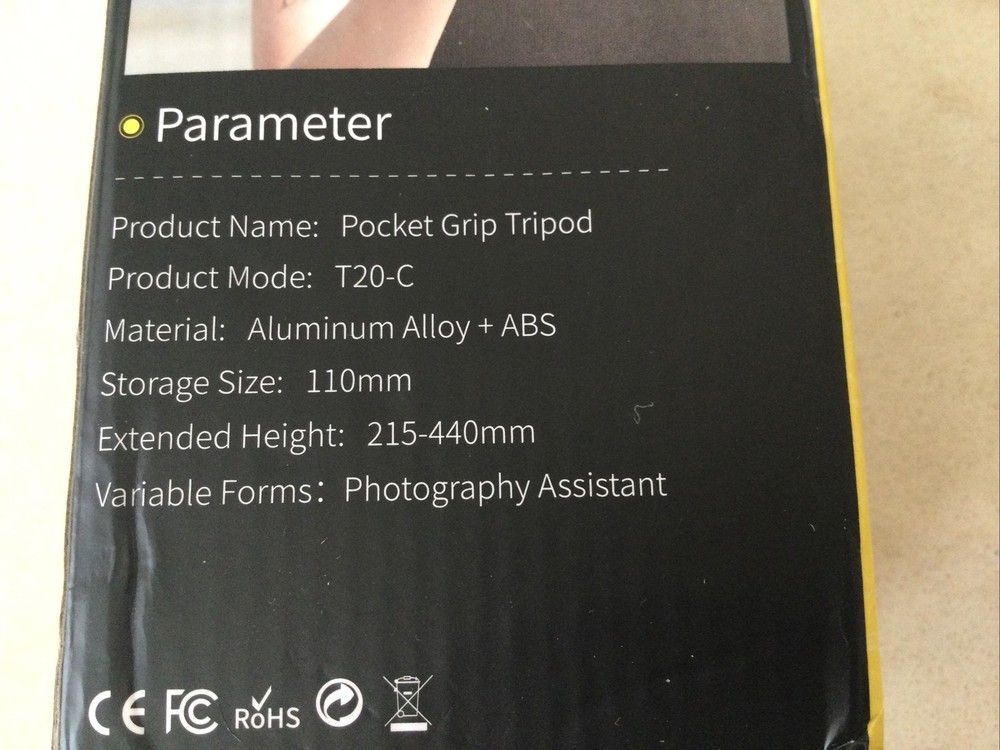 T20-C Pocket Grip Tripod (wireless)