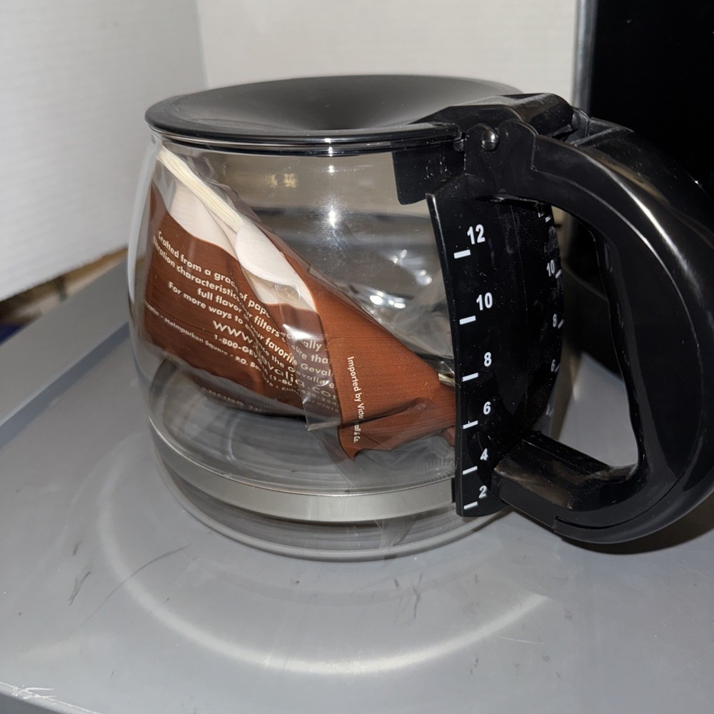 GEVALIA COFFEE MAKER 12 CUP PROGRAMABLE Model XCC-12 STAINLESS/open box